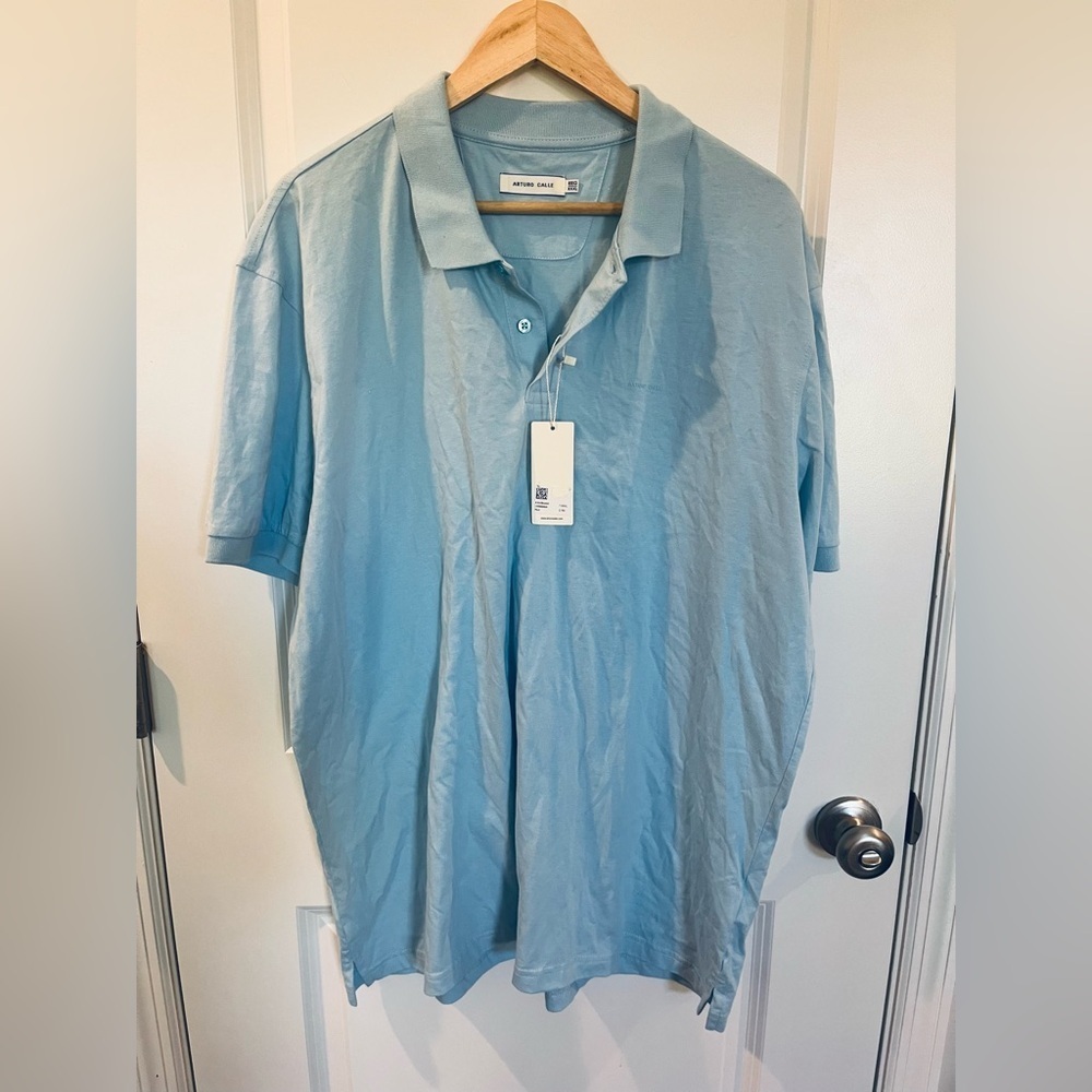 Arturo Calle Men's Light Blue Polo Shirt